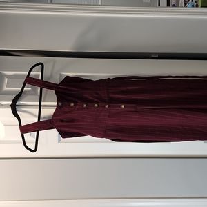 HOLLISTER JUMPSUIT RED STRIPE SIZE SMALL